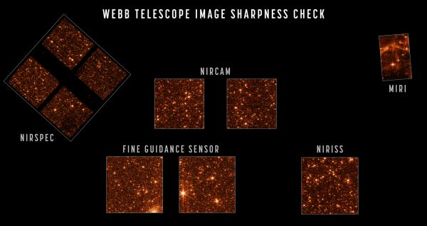NASA завершила фокусировку телескопа James Webb