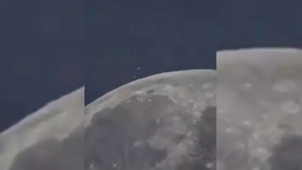Огромный НЛО зафиксировали на Луне (ВИДЕО)