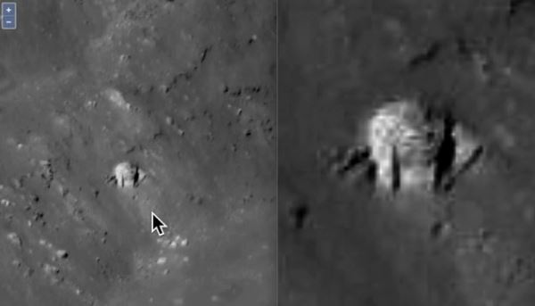 Базу инопланетян обнаружили на Луне