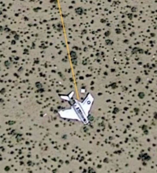 «Разбившийся НЛО» обнаружили на Google-картах